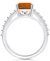 Macy's Citrine (2 Ct. T.w.) and Diamond (1/3 Ring 14K Gold