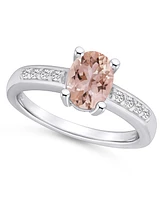 Macy's Morganite and Diamond Ring (1-1/7 ct.t.w 1/8 ct.t.w) 14K Gold