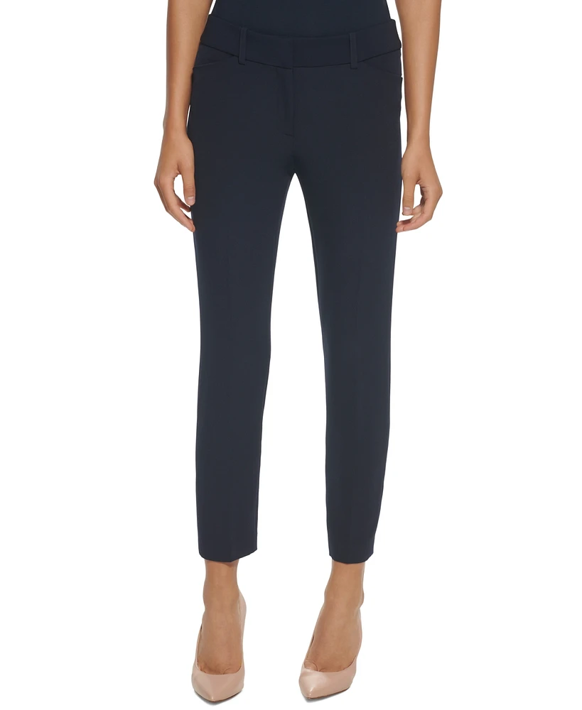 Tommy Hilfiger Women's Mid Rise Straight-Leg Flex Fit Pants