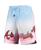 Men's Pro Standard Blue, Pink Atlanta Braves Team Logo Ombre Shorts