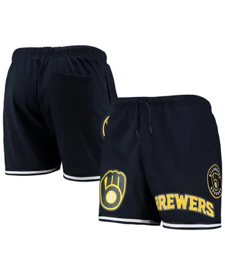 Men's Pro Standard Navy Milwaukee Brewers Logo Mesh Shorts