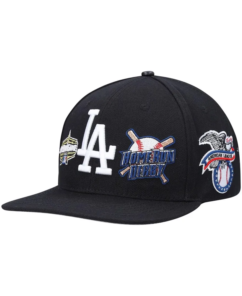 Men's Pro Standard Black Los Angeles Dodgers All-Star Multi Hit Wool Snapback Hat