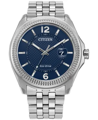 Citizen Eco-Drive Men's Corso Classic Stainless Steel Bracelet Watch 42mm