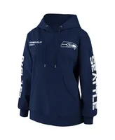 Women's Wear by Erin Andrews College Navy Seattle Seahawks Pullover Hoodie