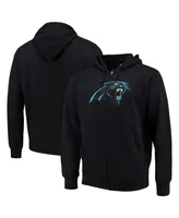 Men's G-iii Sports by Carl Banks Black Carolina Panthers Primary Logo Full-Zip Hoodie