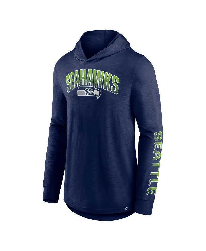 Men's Fanatics College Navy Seattle Seahawks Front Runner Pullover Hoodie