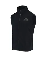 Men's College Navy Seattle Seahawks Houston Fleece Full-Zip Vest