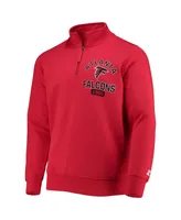 Men's Starter Red Atlanta Falcons Heisman Quarter-Zip Jacket