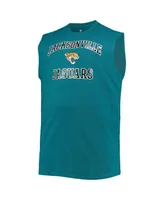 Men's Teal Jacksonville Jaguars Big and Tall Muscle Tank Top