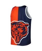 Men's Mitchell & Ness Walter Payton Navy, Orange Chicago Bears Retired Player Graphic Tank Top