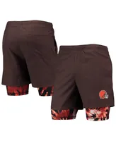 Men's Foco Brown Cleveland Browns Running Shorts