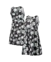 Women's Foco Black Las Vegas Raiders Floral Sundress