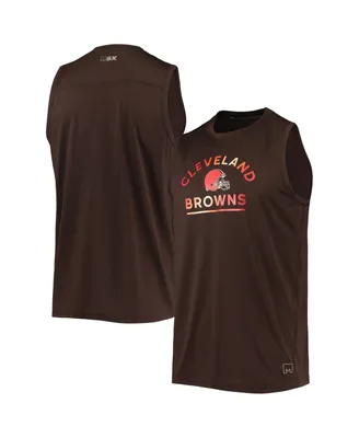 Men's Msx by Michael Strahan Brown Cleveland Browns Rebound Tank Top