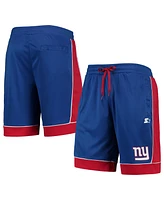 Men's Starter Royal, Red New York Giants Fan Favorite Fashion Shorts