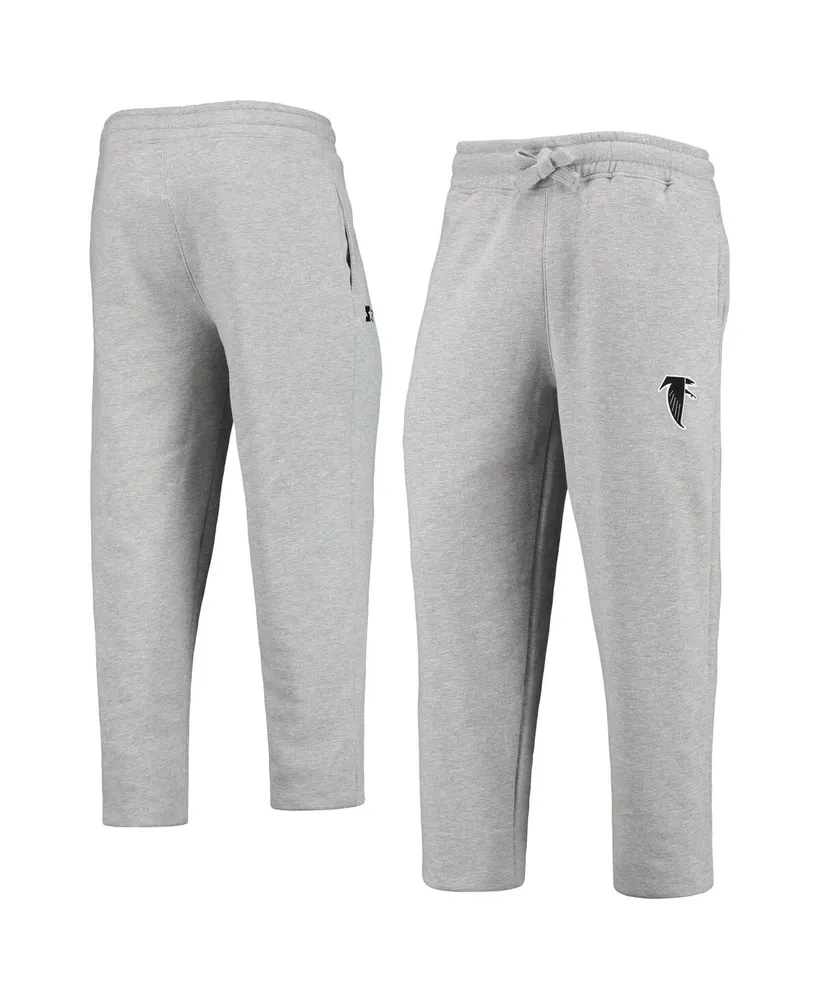 Men's Starter Heathered Gray Atlanta Falcons Team Throwback Option Run Sweatpants