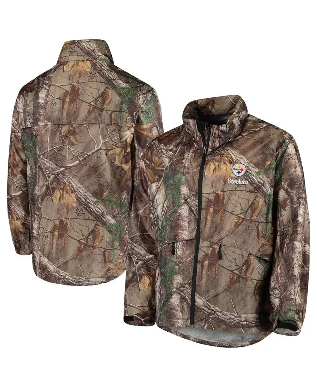 Men's Dunbrooke Realtree Camo Pittsburgh Steelers Circle Sportsman  Waterproof Packable Full-Zip Jacket