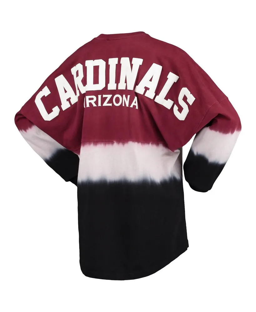 Women's Fanatics Cardinal, White Arizona Cardinals Ombre Long Sleeve T-shirt