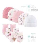 The Peanutshell Baby Girls Newborn Shower Gift Set Layette Essentials, Pink