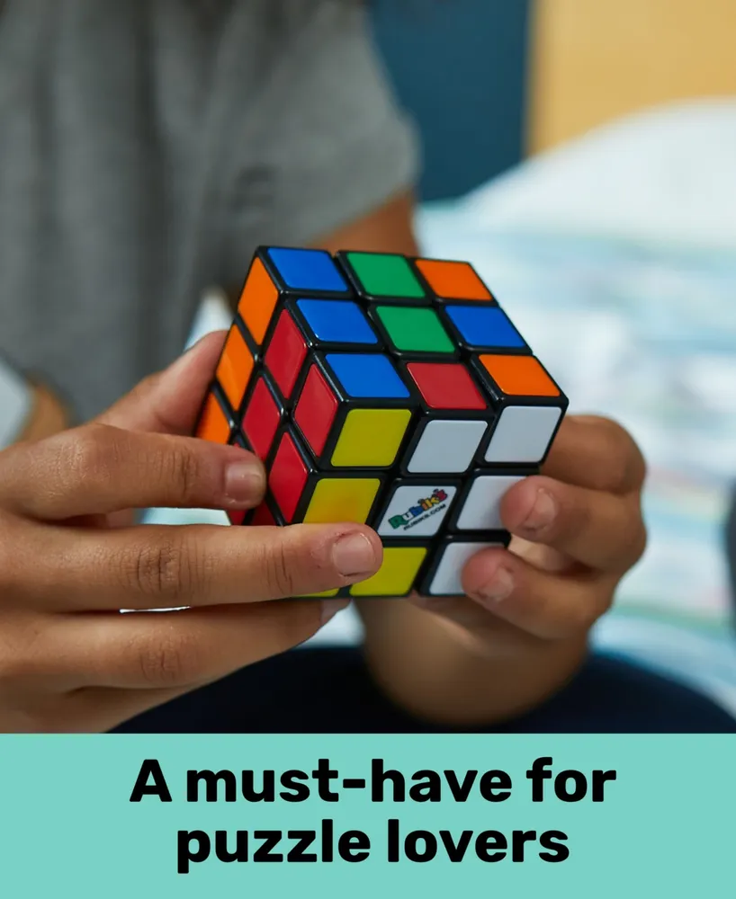 Rubik's Cube, The Original 3x3 Color-Matching Puzzle Classic Problem-Solving Challenging Brain Teaser Fidget Toy, for Adults and Kids Ages 8 and Up