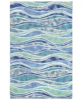 Liora Manne' Visions Iii Wave 5' x 8' Outdoor Area Rug