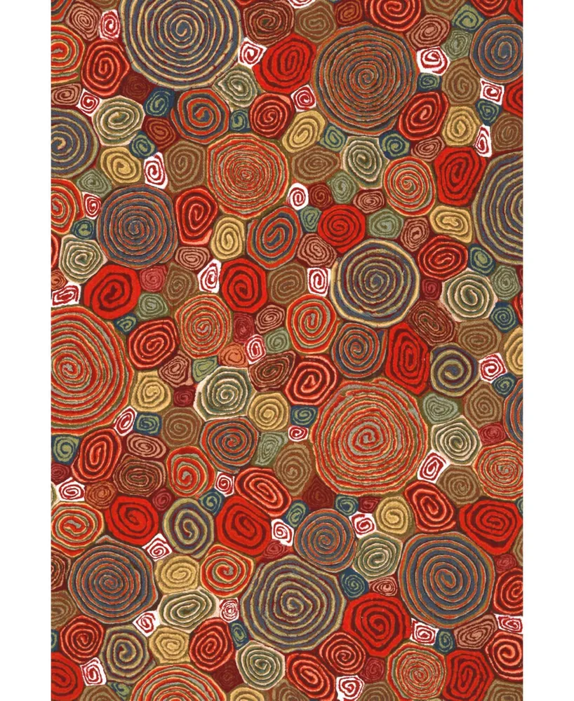 Liora Manne' Visions Iii Giant Swirls 2' x 3' Outdoor Area Rug