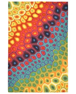 Liora Manne' Visions Iv Pop Swirl 2' x 3' Outdoor Area Rug