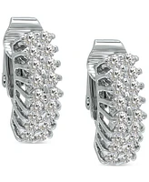 Giani Bernini Cubic Zirconia Clip-On Hoop Earrings, Created for Macy's