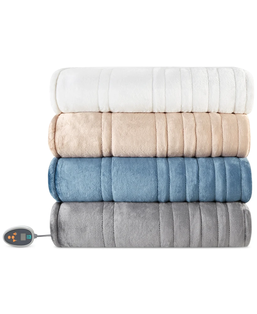 True North by Sleep Philosophy Ultra-Soft Electric Reversible Plush to Berber Blanket, Twin