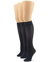 Hue Women's 3-Pk. Soft Opaque Knee-High Socks