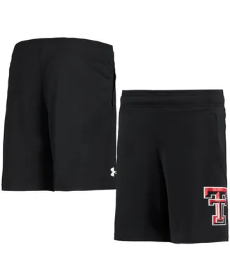 Big Boys Under Armour Black Texas Tech Red Raiders Tech Shorts
