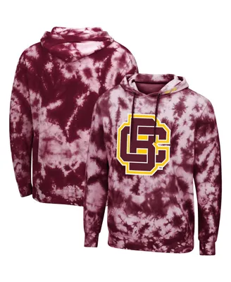 Men's Colosseum Maroon Bethune-Cookman Wildcats Tie-Dye Pullover Hoodie