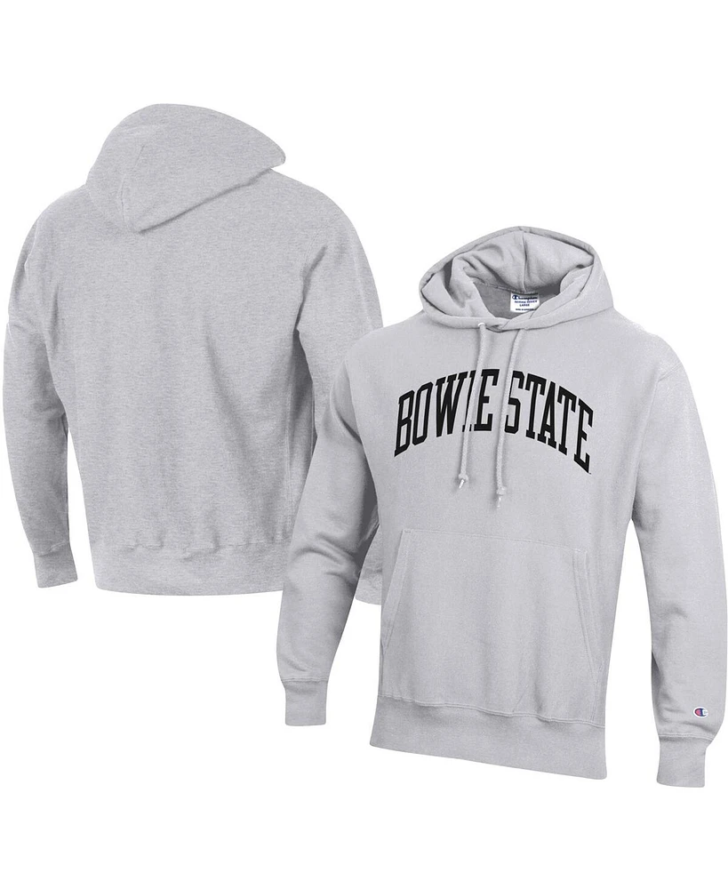 Men's Champion Gray Bowie State Bulldogs Tall Arch Pullover Hoodie