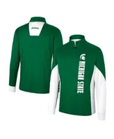 Men's Colosseum Green Michigan State Spartans Bart Quarter-Zip Windshirt