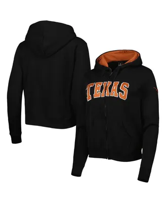 Women's Colosseum Texas Longhorns Arched Name Full-Zip Hoodie