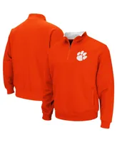 Men's Colosseum Orange Clemson Tigers Big and Tall Tortugas Quarter-Zip Jacket