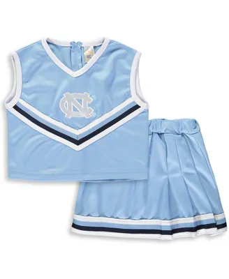 Big Girls Carolina Blue North Tar Heels Two-Piece Cheer Set