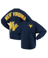 Women's Navy West Virginia Mountaineers Loud n Proud Spirit Jersey T-shirt