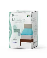 Ecossentials 1.5" Memory Foam Mattress Topper, Twin