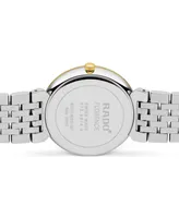 Rado Women's Swiss Florence Classic Diamond Accent Two Tone Stainless Steel Bracelet Watch 38mm