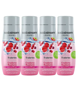 SodaStream Cranberry Raspberry Mix Set of 4, 14.88 oz