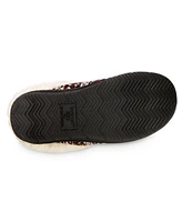 Isotoner Signature Women's Fairisle Knit Braelyn Hoodback Slippers