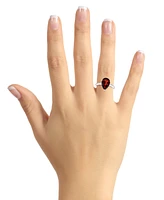 Macy's Garnet (3-1/3 ct. t.w.) Ring 14K White Gold