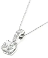 Diamond Pendant 18" Necklace (1/3 ct. t.w.) in 14K White Gold