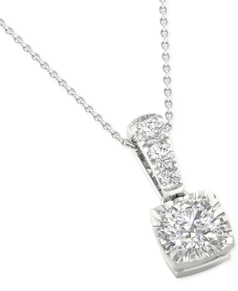 Diamond Pendant 18" Necklace (1/3 ct. t.w.) in 14K White Gold