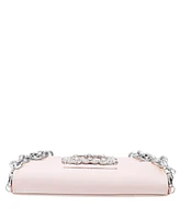 Nina Women's Baguette Bag with Crystal Buckle Handbag