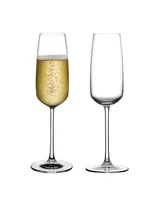 Nude Glass Mirage Champagne Glasses, Set of 2