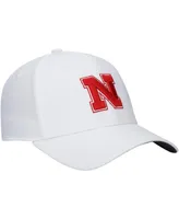 Men's adidas White Nebraska Huskers 2021 Sideline Coaches Aeroready Flex Hat