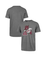 Men's '47 Heathered Gray Arkansas Razorbacks Premier Franklin T-shirt