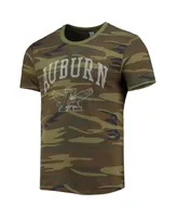 Men's Alternative Apparel Camo Auburn Tigers Arch Logo Tri-Blend T-shirt