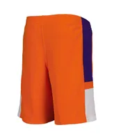 Big Boys Orange Clemson Tigers Lateral Mesh Performance Shorts